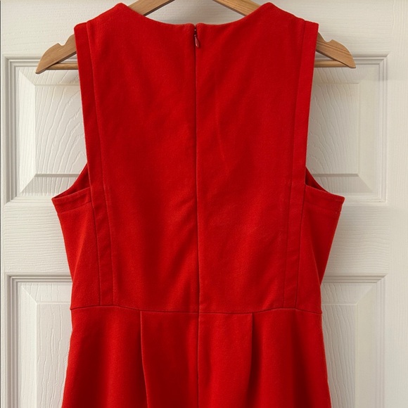 Madewell Abroad Fit & Flare Red Sleeveless Dress Size 6 - Picture 3 of 8